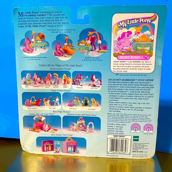 MY LITTLE PONY G2 VTG 1997 NWT MAGIC MOTION FRIENDS SWEET BERRY & ACCESS… - Picture 12 of 15